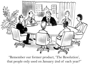 New Yorker Cartoon - New Years Resolutions